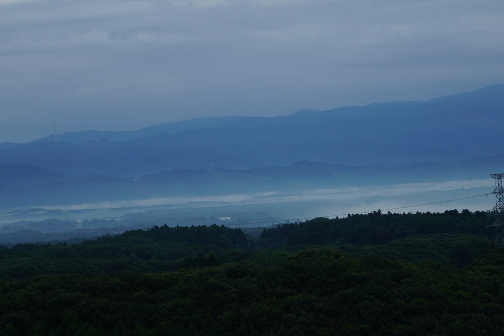 高原の朝