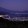 夕暮れ富士山　日没後