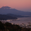 夕焼け富士山　日の入り直後