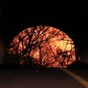 トンネルの夕焼け