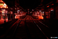 江の島駅の夜