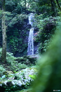 岩ごしにふどうの滝　初めて見たとき