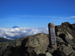 塩見岳山頂