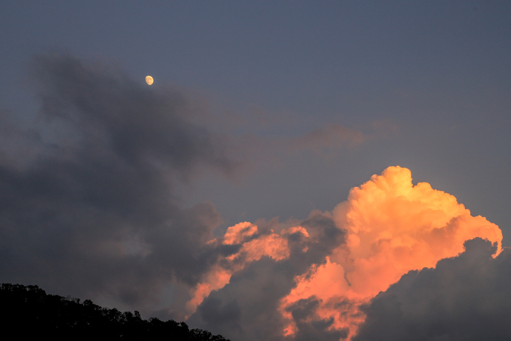 夏空夕暮れ