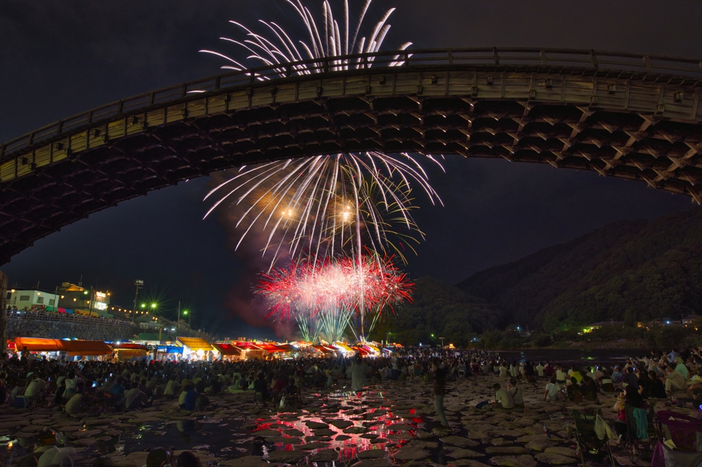 錦帯橋花火大会