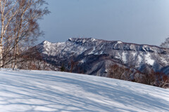 手稲山を望む