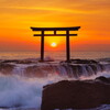 朝焼けの海　2