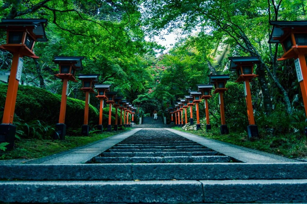 鞍馬寺にて