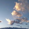 綿菓子のような雲をみた