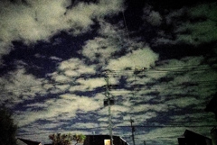 夜空の雲