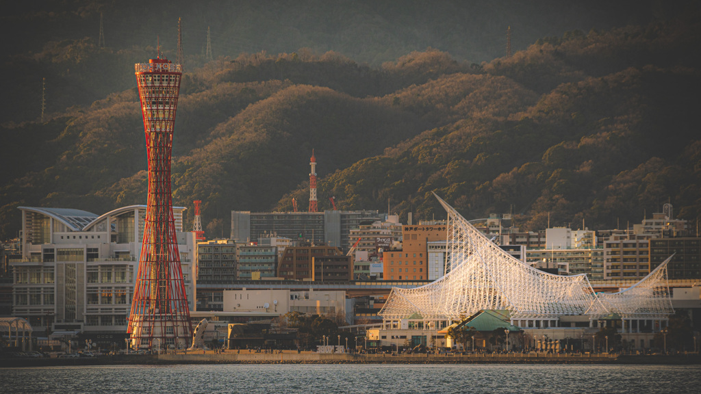 夕暮れの神戸