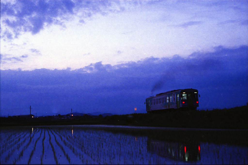 法華口夕景