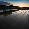 北条鉄道　法華口・夕景