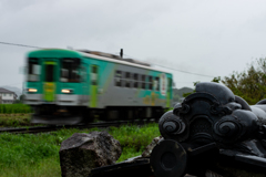 北条鉄道　九月の雨