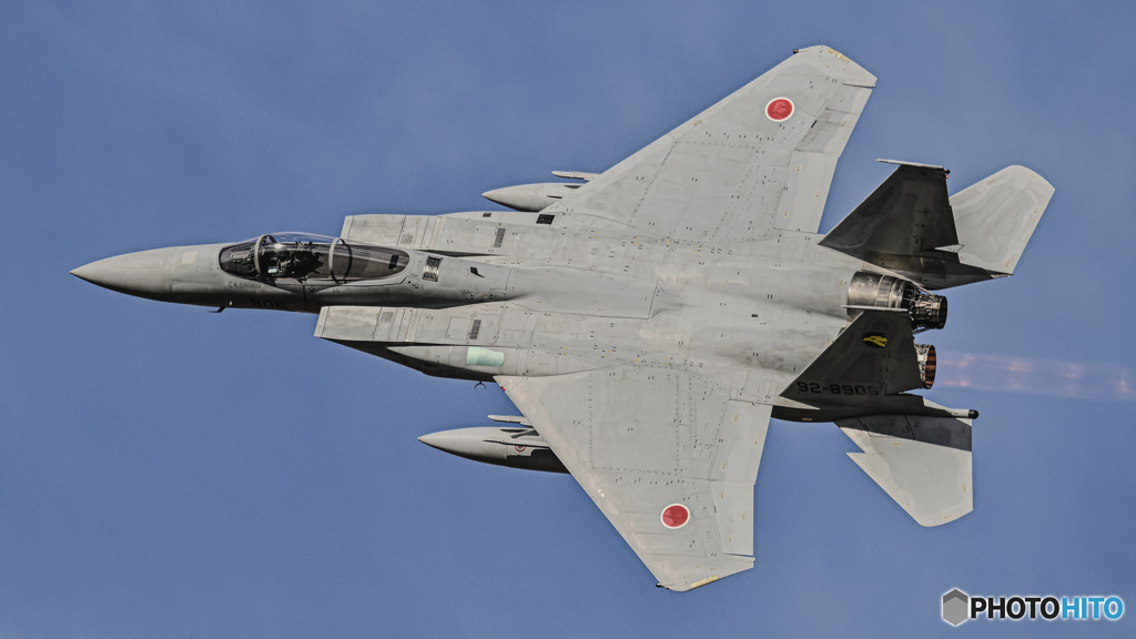 百里基地航空祭２０２３　３０６SQ F-15J ナイフエッジパス