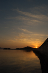 夕日