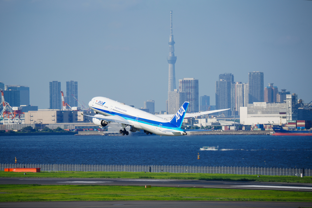 B787withスカイツリー