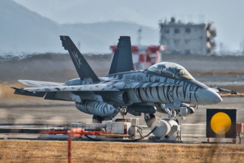 FA18ホーネット　タイガーストライプ　極東のベンガル虎