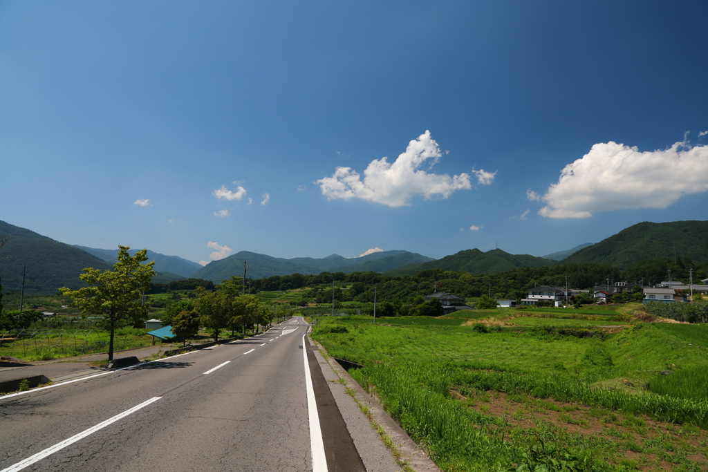 真田町 夏の青空 のどかな田舎道 By Handsbone Id 816 写真共有サイト Photohito