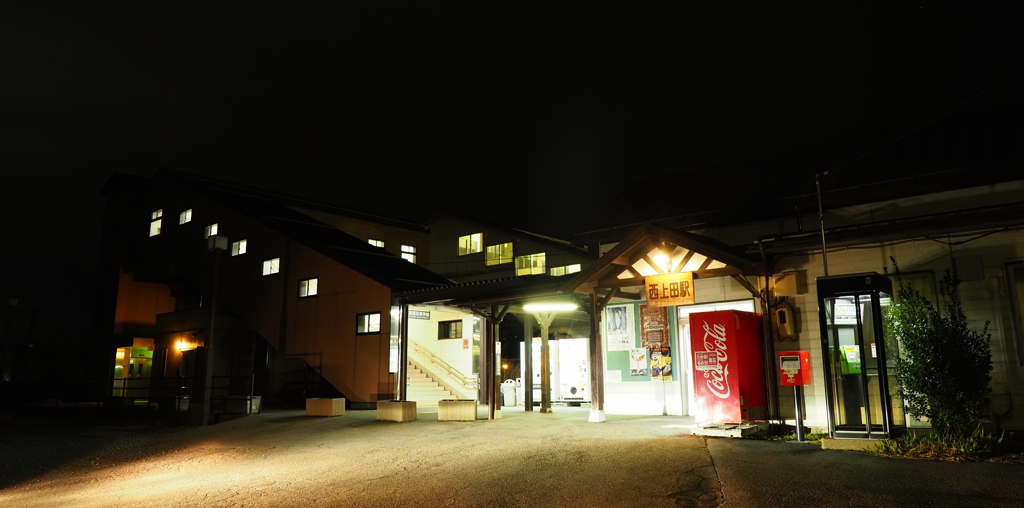 しなの鉄道の夜 (60)西上田駅