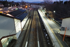 しなの鉄道の夜 (18)信濃追分駅