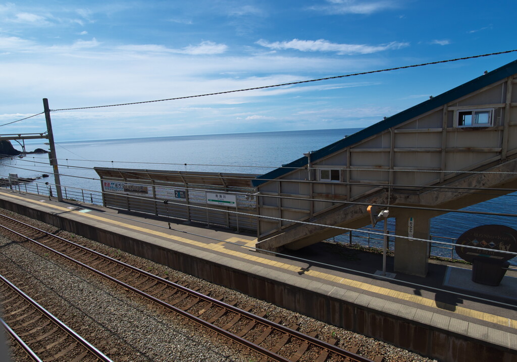 青海川駅にて (3)