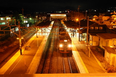 しなの鉄道の夜 (38)田中駅