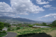 上田 音楽村から浅間山方面