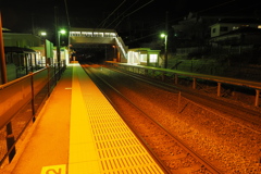 しなの鉄道の夜 (69)テクノさかき駅