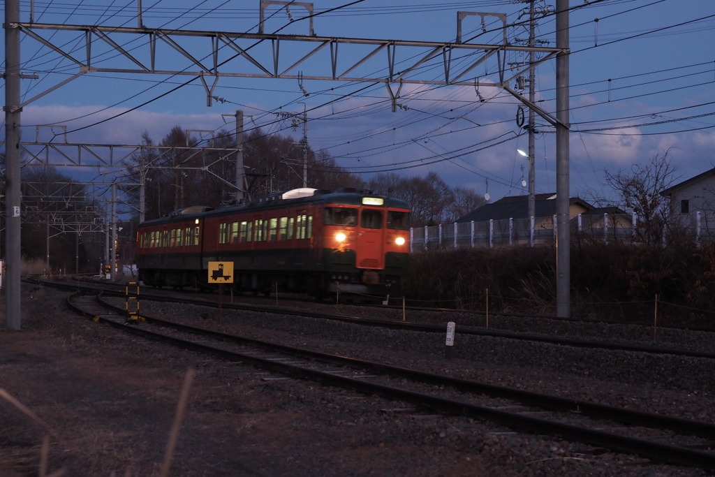 しなの鉄道の夜 (14)信濃追分駅