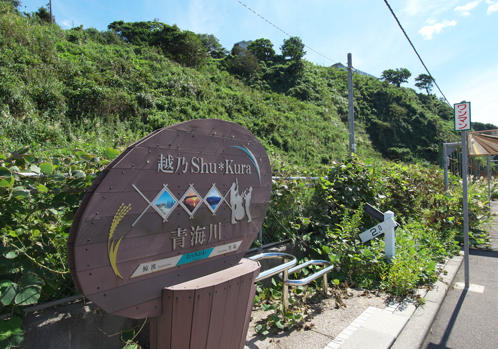 青海川駅にて (1)