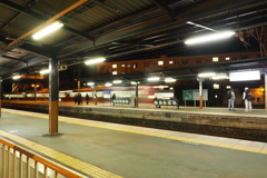 しなの鉄道の夜 (39)田中駅