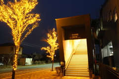 しなの鉄道の夜 (10)中軽井沢駅