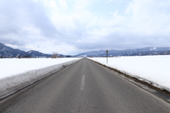 雪の中の一本道2018