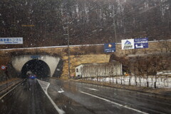 雪の帰り道