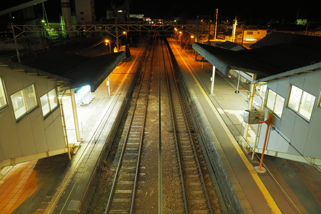 しなの鉄道の夜 (62)西上田駅