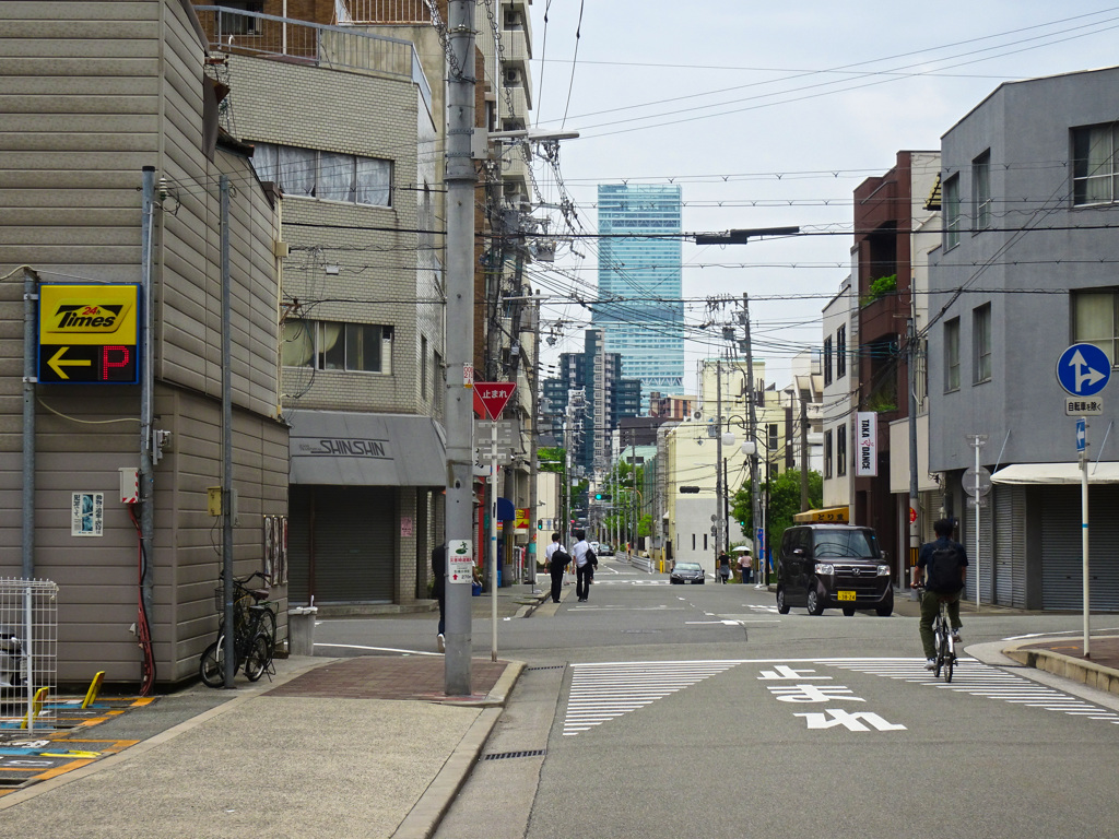 上本町あたりから、あべのハルカス