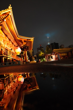 浅草寺と東京スカイツリー