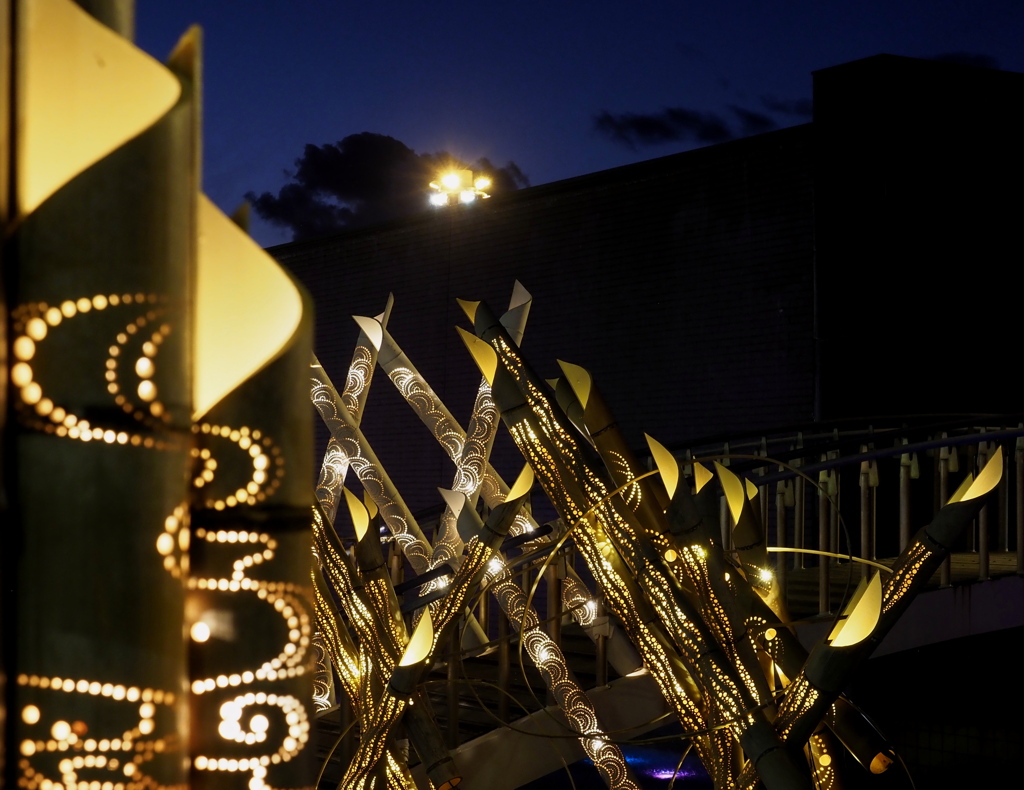 竹灯りの聖夜に