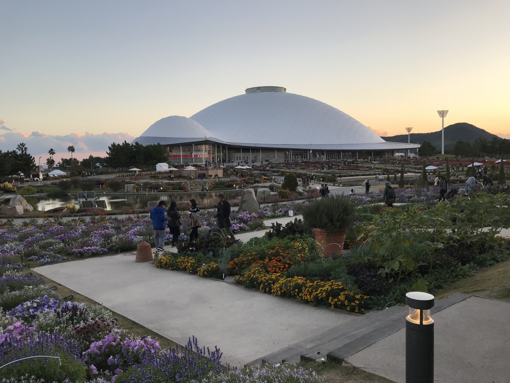 夕映えの花博（4）