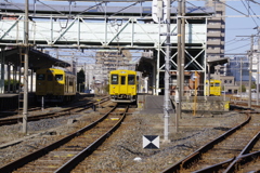 ある聖地の駅風景