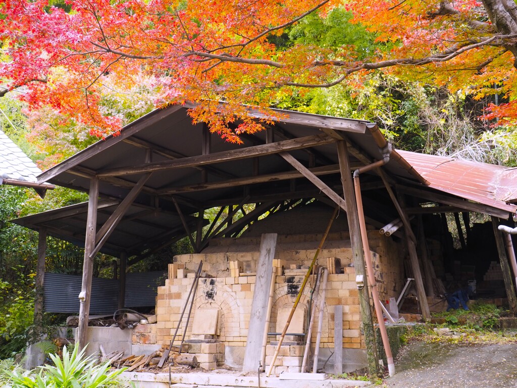 秋の窯場