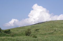カルストにわく雲