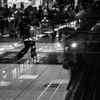 夜の改札口