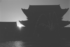 東本願寺の噴水