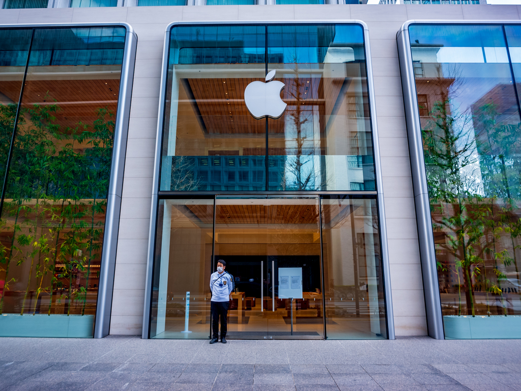 アップルストアも影響あり