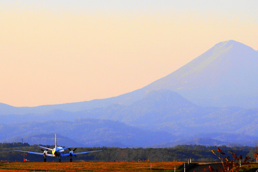 ローカル空港の景色