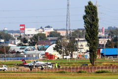 のどかな離陸