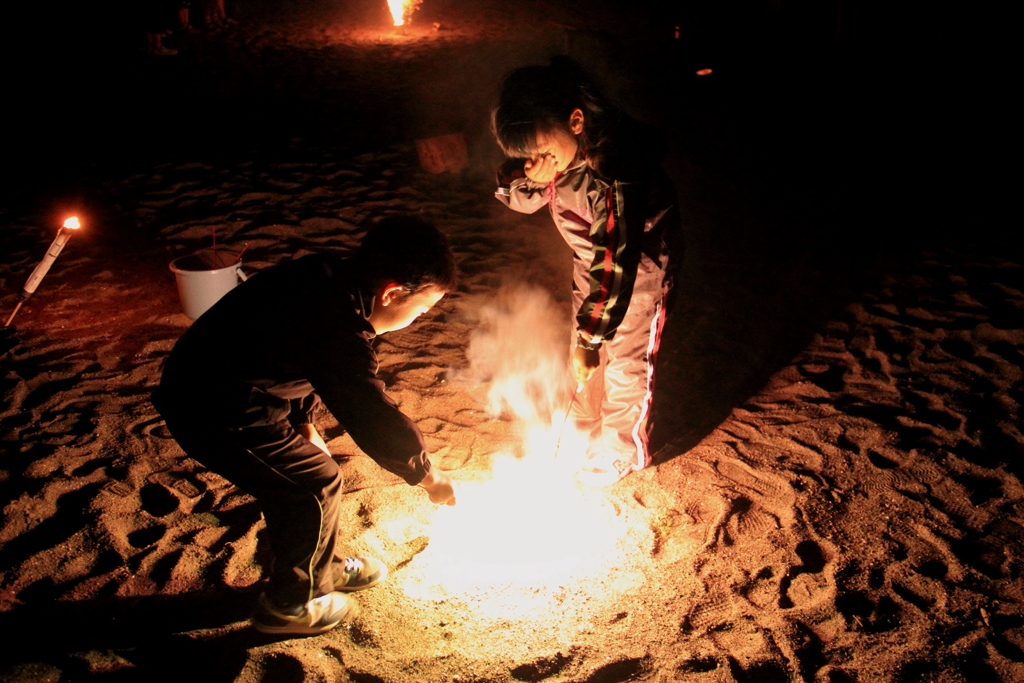 煙が目にしみる
