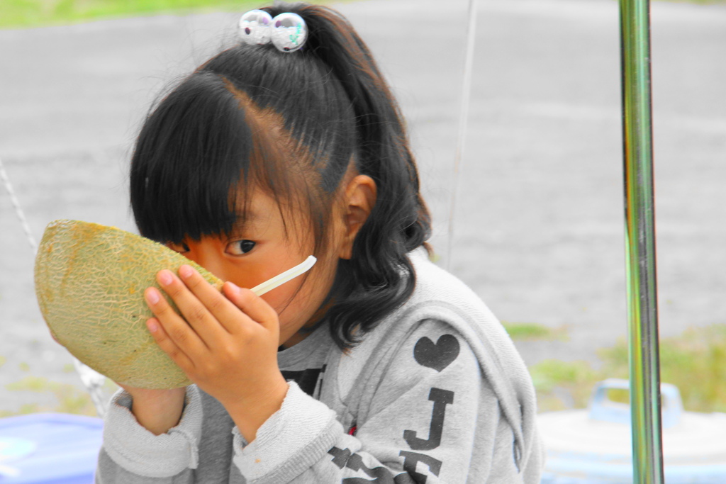 メロンの食べ方